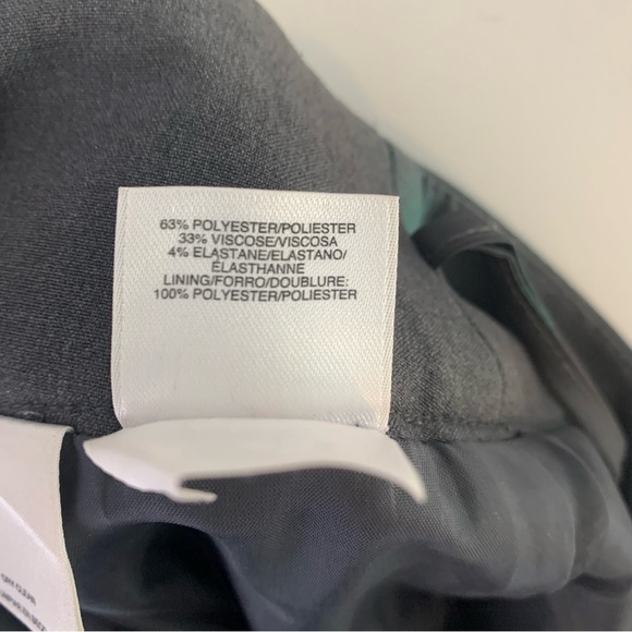 Nine West Dark Gray Midi Pencil Skirt Size 2 - Picture 4 of 8